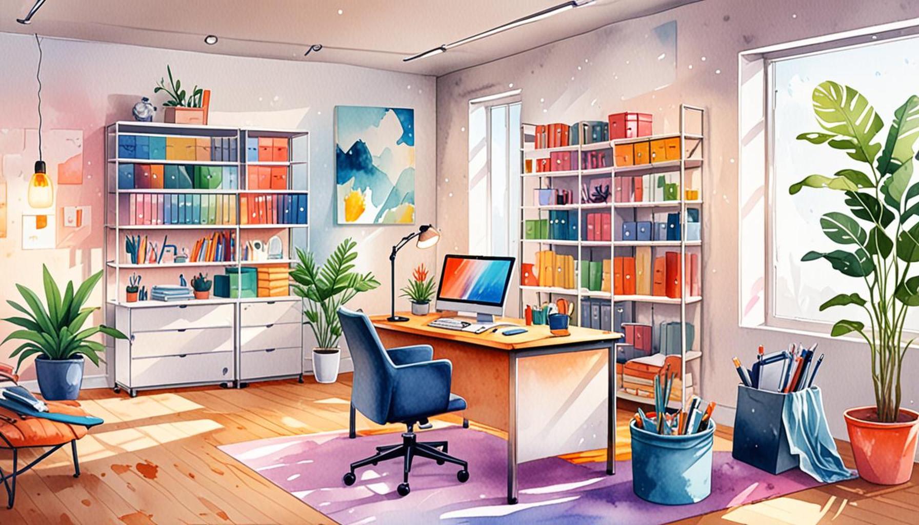 Efficient Storage in Work Environments: Creating a Minimalist and Functional Office